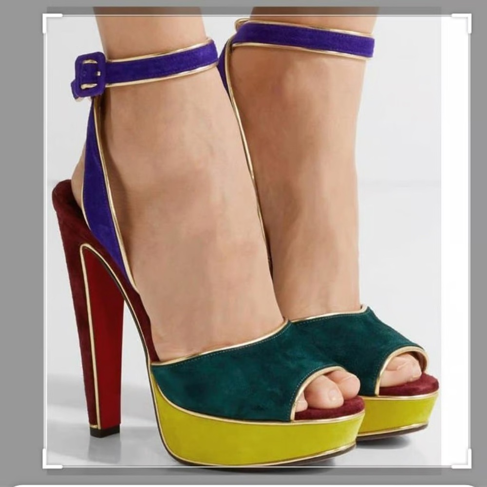 LOULOU DANCE 140 Veau Velour/piping